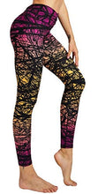 Load image into Gallery viewer, COOLOMG Women&#39;s Leggings Yoga Long Pants Compression Drawstring Running Tights Non See-Through Orange Forest Adults Small(Youth X-Large)
