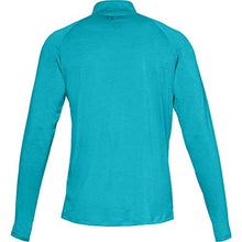 Load image into Gallery viewer, Under Armour Men’s Tech 2.0 ½ Zip Long Sleeve, Deceit (439)/Techno Teal Small
