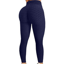 Load image into Gallery viewer, Colorful Womens Yoga Pants High Waist Workout Leggings Running Pants A1-navy S
