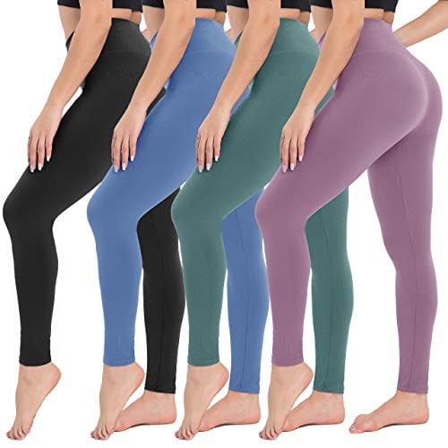 CAMPSNAIL Women High Waisted Leggings - Soft Tummy Control Slimming Yoga Pants for Workout Athletic Running Reg & Plus Size