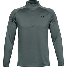 Load image into Gallery viewer, Under Armour Men’s Tech 2.0 ½ Zip Long Sleeve, Lichen Blue (424)/Black Small
