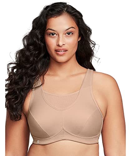 Full Figure Plus Size No-Bounce Camisole Sports Bra Wirefree #1066