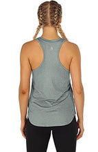 Load image into Gallery viewer, icyzone Women&#39;s Racerback Workout Tank Tops - Athletic Yoga Tops, Running Exercise Gym Shirts (Pack of 3) (Medium, Black/Gray/White)
