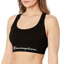 Load image into Gallery viewer, Champion womens The Eco Infinity Sports Bra, Black
