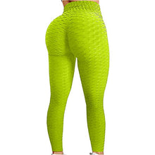 Load image into Gallery viewer, Colorful Womens Yoga Pants High Waist Workout Leggings Running Pants A1-yellow S
