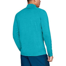 Load image into Gallery viewer, Under Armour Men’s Tech 2.0 ½ Zip Long Sleeve, Deceit (439)/Techno Teal Small
