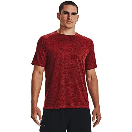 Under Armour Men's Tech 2.0 Short-Sleeve T-Shirt, (810) Bolt Red/Chestnut Red/Black, Small