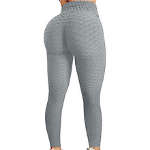 Load image into Gallery viewer, Colorful Womens Yoga Pants High Waist Workout Leggings Running Pants A1-grey S
