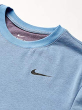 Load image into Gallery viewer, Nike Men&#39;s Dry Tee Drifit Cotton Crew Solid, Light Blue/Night Maroon/Black, Small
