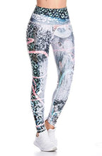 Load image into Gallery viewer, Drakon Leggings Women´s Activewear Workout Pants Printed Compression Pants Yoga Tights White-red
