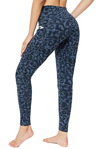High Waist Womens Yoga Pants Leopard Printed Athletic Yoga Leggings with Pockets 3X Work Comfy Soft for Women,2XL