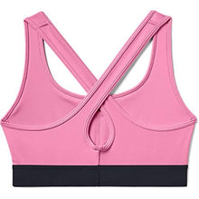 Load image into Gallery viewer, Under Armour womens HeatGear Armour Mid Impact Crossback Sports Bra , Lipstick (691)/Lipstick , X-Small
