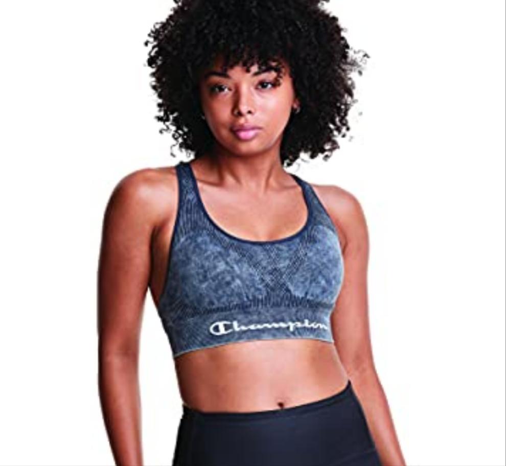 Champion Women s The Eco Infinity Sports Bra Black Large The Home Fitness Corp