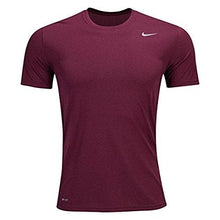Load image into Gallery viewer, Nike Men&#39;s Shirt Short Sleeve Legend (Large, Maroon)
