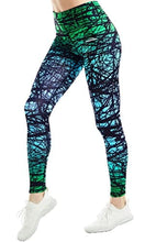 Load image into Gallery viewer, COOLOMG Women&#39;s Leggings Yoga Long Pants Compression Drawstring Running Tights Non See-Through Green Forest Adults Small(Youth X-Large)
