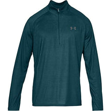 Load image into Gallery viewer, Under Armour Men’s Tech 2.0 ½ Zip Long Sleeve, Techno Teal (489)/Graphite Medium
