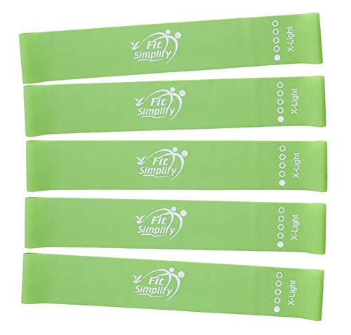 Fit Simplify Exercise Resistance Loop Bands, Set of 5