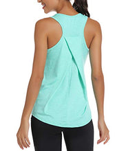 Load image into Gallery viewer, HLXFHB Workout Tank Tops for Women Gym Exercise Athletic Yoga Tops Racerback Sports Shirts Green
