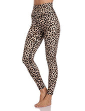 Load image into Gallery viewer, Colorfulkoala Women&#39;s High Waisted Pattern Leggings Full-Length Yoga Pants (L, Leopard)
