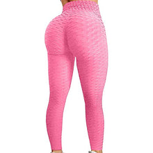 Load image into Gallery viewer, Colorful Womens Yoga Pants High Waist Workout Leggings Running Pants A1-pink S
