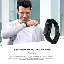 Load image into Gallery viewer, Amazfit Band 5 Activity Fitness Tracker with Alexa Built-in, 15-Day Battery Life, Blood Oxygen, Heart Rate, Sleep &amp; Stress Monitoring, 5 ATM Water Resistant, Fitness Watch for Men Women Kids, Black
