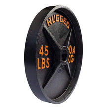 Load image into Gallery viewer, 45 lb. Rugged Deep Dish Olympic Plate Individual 20KG Weight Plate - The Home Fitness Corp

