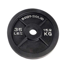 Load image into Gallery viewer, 455lb. Cast Iron Olympic Plate Set Weight Training Plate Set - The Home Fitness Corp
