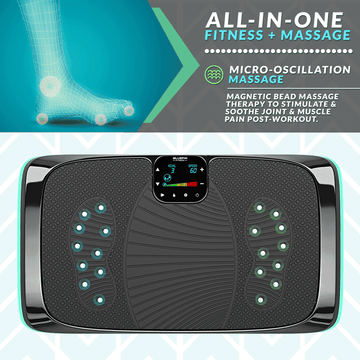 4D Vibration Plate with Triple Motors with Bluetooth Speakers The Home Fitness Corp