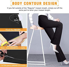 Load image into Gallery viewer, Ewedoos Bootcut Yoga Pants for Women High Waisted Yoga Pants with Pockets for Women Bootleg Work Pants Workout Pants Black
