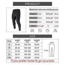 Load image into Gallery viewer, BROKIG Mens Zip Jogger Pants - Casual Gym Fitness Trousers Comfortable Tracksuit Slim Fit Bottoms Sweat Pants with Pockets (Small, Black)
