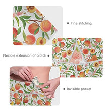 Load image into Gallery viewer, visesunny High Waist Yoga Pants with Pockets Peach Tropic Fruit Leaf Flower Tummy Control Workout Running Yoga Leggings for Women
