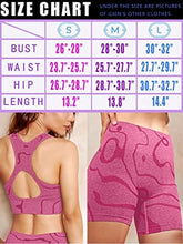 Load image into Gallery viewer, GXIN Women&#39;s Workout 2 Piece Outfits High Waist Running Shorts Seamless Gym Yoga Sports Bra Rosered
