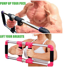 Load image into Gallery viewer, GoFitness Push Down Bar Machine - Chest Expander at Home Workout Equipment, Arm Exerciser Portable Spring Resistance Exercise Gym Kit for Home, Travel or Outdoors
