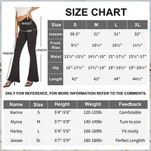 Load image into Gallery viewer, ZOOSIXX Flare Yoga Pants for Women, Bootcut High Waisted Black Crossover Leggings Black
