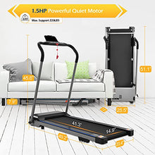 Load image into Gallery viewer, FYC Folding Treadmill for Home - Free Installation Slim Compact Running Machine Portable Electric Treadmill Foldable Treadmill Workout Exercise for Small Apartment Home Gym Fitness Jogging Walking
