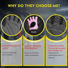 Load image into Gallery viewer, ihuan Breathable Weight Lifting Gloves: Workout Gloves for Men and Women Gym Gloves with Wrist Support | Enhance Palm Protection | Extra Grip for Fitness | Lifting | Training | Rowing | Pull-ups……
