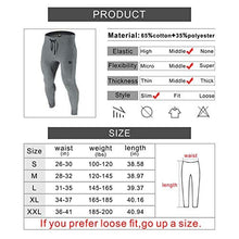 Load image into Gallery viewer, BROKIG Mens Zip Joggers Pants - Casual Gym Fitness Trousers Comfortable Tracksuit Slim Fit Bottoms Sweatpants with Pockets (Small, Dark Grey)

