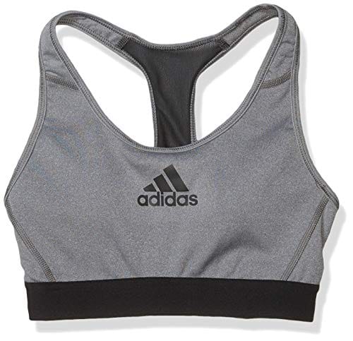 adidas womens Don't Rest Alphaskin Padded Bra Dark Grey Heather XX-Small