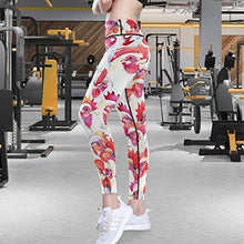 Load image into Gallery viewer, visesunny High Waist Yoga Pants with Pockets White Rooster Animal Buttery Soft Tummy Control Running Workout Pants 4 Way Stretch Pocket Leggings
