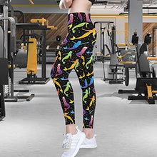 Load image into Gallery viewer, visesunny High Waist Yoga Pants with Pockets Rainbow Mermaid Underwater World Tummy Control Workout Running Yoga Leggings for Women
