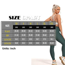 Load image into Gallery viewer, FITTOO Women&#39;s High Waist Textured Yoga Pants Tummy Control Scrunched Booty Leggings Workout Running Butt Lift Textured Tights Peach Butt Emerald
