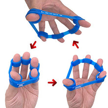 Load image into Gallery viewer, WFFIT Finger Exercise Finger Grip Finger Stretcher， Resistance Bands Hand Extensor Exerciser Elastic，Finger Grip Trainer for Relieve Joint Pain, Rehabilitation,Relaxation Grips Workout
