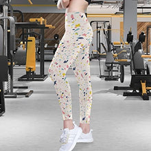 Load image into Gallery viewer, visesunny High Waist Yoga Pants with Pockets Colored Terrazzo Pattern Buttery Soft Tummy Control Running Workout Pants 4 Way Stretch Pocket Leggings

