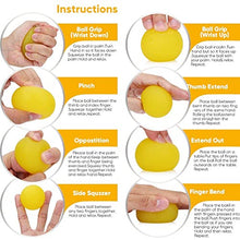 Load image into Gallery viewer, FMELAH 3 Resistance Levels Stress Relief Balls Multiple Resistance Therapy Exercise Gel Squeeze Balls Kits for Hand Finger Wrist Muscles Arthritis Training Grip Exerciser Strengthening (2inch/5cm per pcs. Set of 3pcs)
