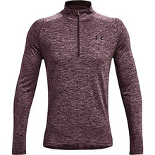 Load image into Gallery viewer, Under Armour Men’s Tech 2.0 ½ Zip Long Sleeve, Ash Plum (554)/Black Small
