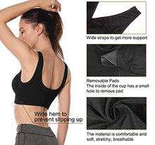 Load image into Gallery viewer, Onory 3 Pack Sports Bras for Women Wirefree Padded Workout Yoga Gym Fitness Bra Medium Support (Black+Grey+Nude, XX-Large)

