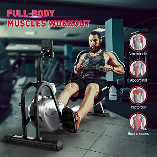 JOROTO Magnetic Rower Rowing Machine with LCD Display 300LB Weight Capacity Row Machine Exercise Rower for Home Gym MR35 The Home Fitness Corp