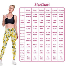 Load image into Gallery viewer, visesunny High Waist Yoga Pants with Pockets Summer Lemon with Dot Buttery Soft Tummy Control Running Workout Pants 4 Way Stretch Pocket Leggings
