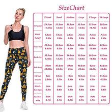Load image into Gallery viewer, visesunny High Waist Yoga Pants with Pockets Yellow Dinosaurs A Volcano and Palm Tree Buttery Soft Tummy Control Running Workout Pants 4 Way Stretch Pocket Leggings
