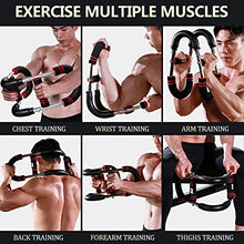 Load image into Gallery viewer, XINRUI U Shape Twister Arm Exerciser, Home Chest Expander, Biceps, Triceps, Forearm, Inner Thighs &amp; Shoulder Muscle Fitness Equipment, Arm Strength Training Workout Machine (110-132 lbs)
